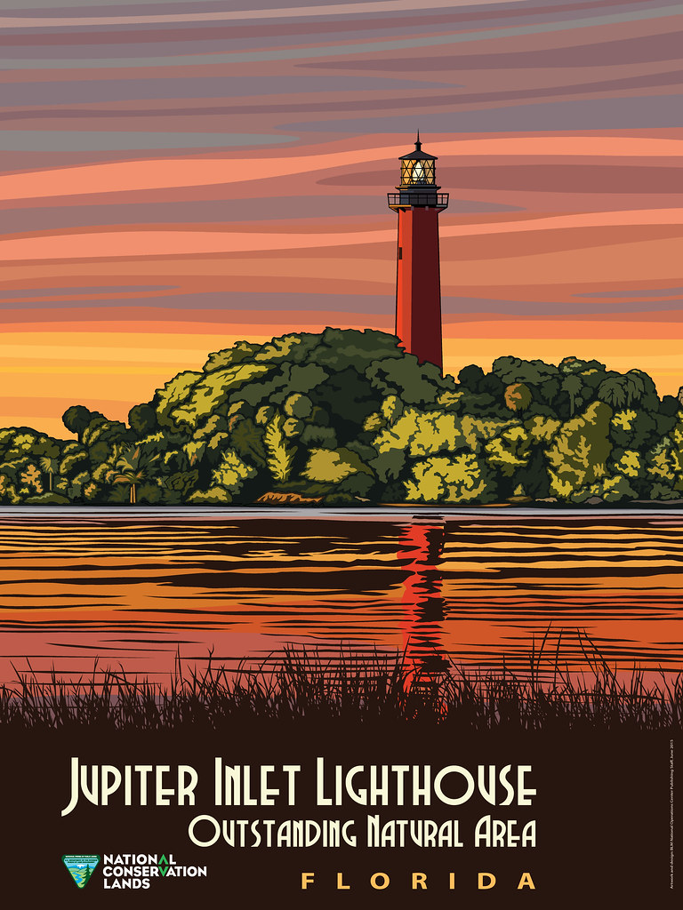 Jupiter, Florida lighthouse and waterfront